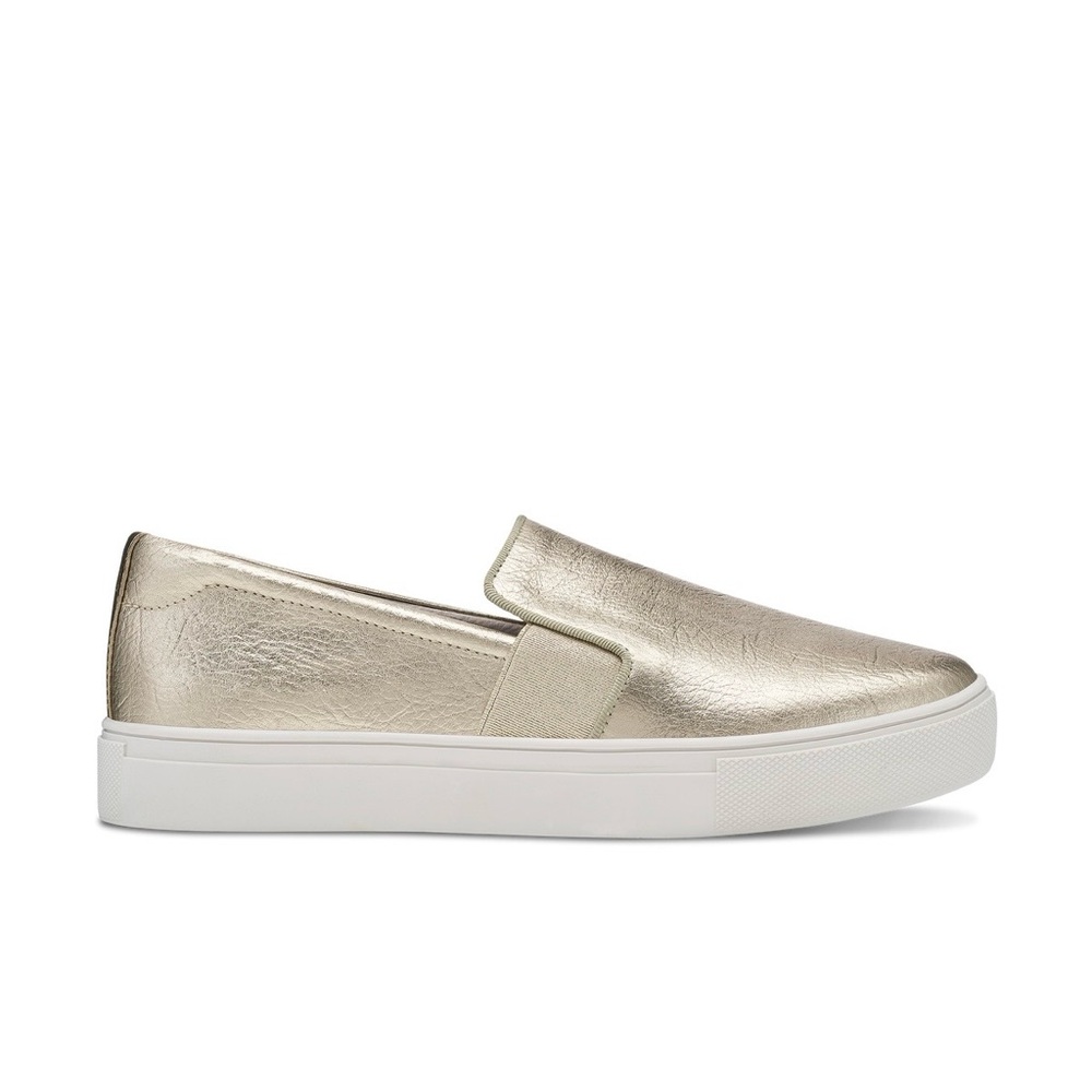 NWOT Birdies “The Swift” Gold Leather Sneakers - Picture 4 of 9
